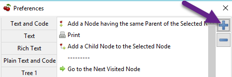 Add action button