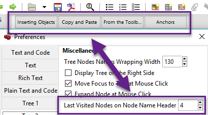Last visited nodes demonstration.